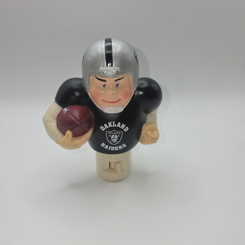 Vintage Oakland Raiders NFL Football Player Night Light Plug-In Decor
